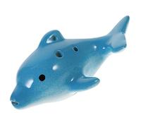 TOYANDONA 1pezzi Ocarina Ceramica Dolphin Per Principianti Strumento Musicale Per Ragazza Facile Da Musicale Per Compleanni e Colore Azzurro