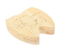 TOYANDONA 1pezzi Scatolina dei Dentini in Legno per Raccolta Denti Decidui Persi Ragazzo Ragazza Contenitore Porta Dentini Organizzatore Scatola Denti Decidui