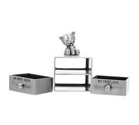 TOYANDONA 1pezzi Scatolina Porta Dentini Da Latte Scatola Per Conservare Denti Decidui e Capelli Del Feto Organizzatore Composto Per Ragazzo Ragazza Ragazza Adatto Battesimi e Compleanni