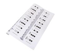 TOYANDONA 1pezzi Tabella Degli Accordi Per Tromba Rivestita Guida Pratica Per Principianti Con Diagrammi Di Accordi Colorati