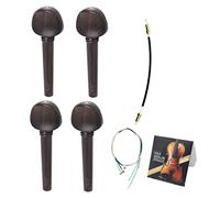 TOYANDONA 1set Accessori Per Violino Ebano Parti Professionali Per Musicisti e Inizianti Corda e Piroli Di Accordo Resistenti e Impermeabili Per Amanti Della Musica