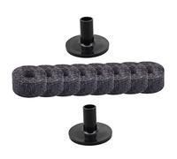 TOYANDONA 1set Accessori Sostituzione Per Piatto Da Batteria Feltrini e Maniche Grigio Kit Completo Per Strumenti Musicali Materiali Durevoli Protezione Per Piatto Da Batteria