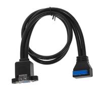 TOYANDONA 1set Cavo Usb Doppia Porta Femmina Con Orecchie Fisse Per Schede Madri Desktop Adattatore Per Estensione Cavo Usb Connessione Sicura e Veloce Per Dispositivi Esterni