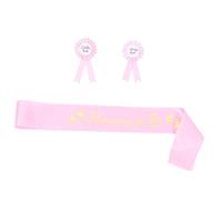 TOYANDONA 1set Completo Per Genitori Attesa Spilla Dad to Be Spilla Mom to Be e Sash Per Shower Decorazioni Uniche Per Festeggiare Arrivo Del Bebè Con Stile