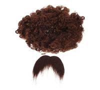TOYANDONA 1set Costume Afro Con Parrucca e Barba Finta Per Eventi Tema Accessori Per Costumi Da Pirata e Festività Facile Da Abbinare e Riutilizzabile Design Divertente e Unico Per Feste e
