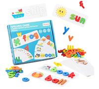 TOYANDONA 1set Gioco Di Parole Inglese Con Lettere Alfabeto Strumento Educativo Per Ragazzo Ragazza Gioco Interattivo Per Apprendimento e Sviluppo Cognitivo Giochi Educativi Per Genitori e