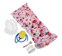TOYANDONA 1Set Inflatable Corpse Halloween Decoration Spaventosa Vittima Morta con Ragnatele e per Decorazioni Esterne per Horror e Scene del Crimine