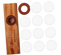 TOYANDONA 1set Kazoo Legno Massello Membrane Strumento Musicale Portatile Per Chitarra e Ukulele Facile Da Per Ragazza e Adulti Completo Membrane