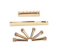 TOYANDONA 1set Pini Per Ponte Chitarra Acustica Con Nut e Sella Accessori Per Migliorare La Qualità Del Suono e La Sostenibilità Della Chitarra