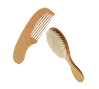 TOYANDONA 1set Spazzola e Pettine Per Legno Con Manico Kit Per Lavaggio Della Testa Massaggio Del Capelluto e Cura Dei