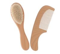 TOYANDONA 1set Spazzole Per Bagnetto e Pettine Legno Per Setola Morbida Per Pulizia Scalpale e Dei Strumento Pratico Per Nuovi Genitori