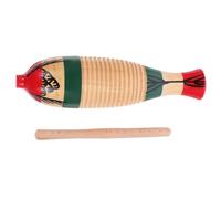 TOYANDONA 1set Strumento Di Percussione Legno Forma Di Pesce Con Bastoncino Guiro Musicale Per Ragazzo Ragazza Giocattolo Educativo Per Sviluppare Creatività e Per La Musica Per Casa e