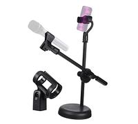 TOYANDONA 1set Supporto Microfono Regolabile Telescopico Da Tavolo Con Porta Smartphone Per Registrazione Podcasting e Performance Live