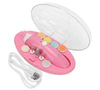 TOYANDONA 1set Trimmer Per Unghie Elettrico Per Kit Per Unghie Color Rosa Diverse Testine Limatura e Facile Usare Per Mamme e Genitori Prime
