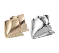 TOYANDONA 2 paia di protezioni per tacchi alti a punta - Copripunta in metallo per scarpe, copriscarpe, decorazioni per pompe, ciondoli, accessori per la riparazione, per donne