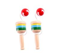 Toyandona - 2 Palline in Legno con Mini Coppe e Palline, Ideali Come Regalo per Bambini