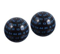 TOYANDONA 2 Pezzi 100 Dadi a 100 Facce Singolo Dado Da Gioco D100 Dadi Punteggiati Numero Di Partito Sferici Poliedrici a Più Facce Poliedrici Completi Acrilico