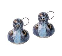 TOYANDONA 2 Pezzi 6 6 Fori in Ceramica Ocarina Flauto Per Musica A Forma Di Per Principianti A Strumento Decorativo Portatile Mellow Fingerholes