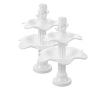 TOYANDONA 2 Pezzi Accessori di Facile per Micro Paesaggi Plastica Muschio in con e Bianca, Design Livelli Forma di Angelo, Non Tossici Manutenzione Fatati e Terrari