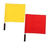 TOYANDONA 2 Pezzi bandiera di segnalazione bandiere ufficiali arbitro bandiere di marcatura blu bandierine bandiere del giudice della partita conducendo le bandiere dei giudici poliestere