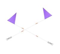 TOYANDONA 2 Pezzi bandiere di avvertimento bandiere di sicurezza accessori per il ciclismo Violet