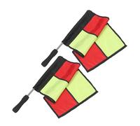 TOYANDONA 2 Pezzi Bandierina per Calcio da Partita con Asta Leggera e Materiale Resistente per Segnalare i Confini del Campo Durante le Gare Sportive