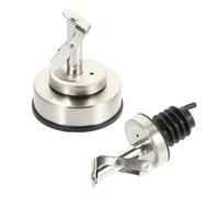 TOYANDONA 2 pezzi Beccucci Versatori Olio in Acciaio Tappo Salvagoccia Pratico e Riutilizzabile per Bottiglie Design Elegante e Sicuro per Cucina Ristorante e Feste