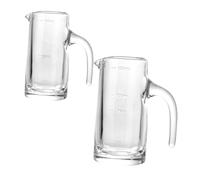 TOYANDONA 2 pezzi Bicchieri Misuratori Trasparenti per Liquori con Scala Graduata Caraffa Vetro per Bar Ristoranti e Feste per Vino Whiskey e Sake