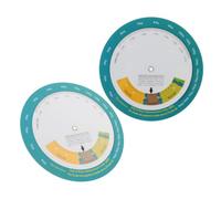 TOYANDONA 2 Pezzi Bmi Body Index Wheel, Ruota Bmi da Parete per Misurare Peso e Altezza, Plastica, per Monitoraggio della Salute in Palestra e Strutture Mediche