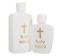 TOYANDONA 2 Pezzi Bottiglie Sacre in Pp da 100ml e 60ml Bottiglia D'acqua Santa Riutilizzabile e Facile da Pulire per Cerimonie Religiose e Rituali