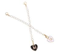 TOYANDONA 2 Pezzi ciondolo d'amore ciondoli decorativi con lettere ciondoli in metallo ciondoli a forma di cuore ciondolo con lettera decorativa fare incantesimi Epossidico