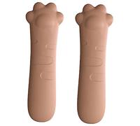 TOYANDONA 2 Pezzi copertura della maniglia della porta tampone buffer tappo cunei copertura protettiva per la porta del manicotto protettivo della maniglia della porta Gel di silice