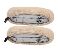 TOYANDONA 2 Pezzi Copribraccia in Cotone e Spugna per Stampelle, Imbottitura Traspirante e Confortevole Design a Rete, per Anziani e Disabili Stili multipli