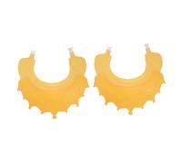 TOYANDONA 2 Pezzi cuffia da doccia cappelli cuffia lava Caps kit scrubber shower cap cuffie doccia cuffie per lavare i cuffie da bagno in silicone Gel di silice Yellow
