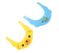 TOYANDONA 2 Pezzi Cuffia da Doccia per Parasole Regolabile Protezione Occhi e Orecchie Cappello Bagno Ragazzo Ragazza con Motivi Cartoni Animati Cane e Escavatore