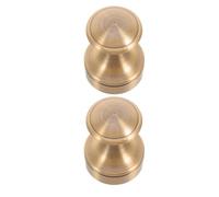 TOYANDONA 2 Pezzi Gancio Appendiabiti in Ottone Color Oro Testa Arrotondata, Resistente All'umidità e Salvaspazio, per Porta e Armadio Design Elegante e Sofisticato