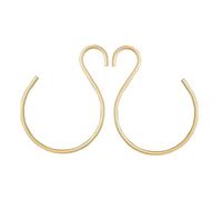 TOYANDONA 2 pezzi Gancio Appendischiarpe e Cravatte in Alluminio Organizer Armadio Porta Cinture e Sciarpe Multiuso per Cameretta e Negozio Colore Oro