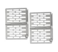 TOYANDONA 2 Pezzi Griglia per Barbecue Grill All'aperto Cremagliera Accessori per Griglia Vassoio Griglia a Carbone Grattugiare Rete da Barbecue Grata Acciaio Inossidabile Silver
