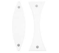 TOYANDONA 2 Pezzi Kit di Lenti Ottiche Magnetiche in Acrilico, Forme Geometriche, per Riflessione della Luce e Rifrazione in Laboratorio e Ricerca Scientifica
