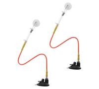 TOYANDONA 2 Pezzi Macchina Allenatrice per Servizio Ping Pong con Base a | Allenamento Individuale, Simulazione Autentica del Servizio, Sviluppo della Tecnica, Struttura in Pvc con Asta
