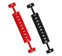 TOYANDONA 2 Pezzi marcatore di biliardo superiore custode del punteggio di calcio balilla punto giallo comodi indicatori di punteggio contatori di punteggio plastica pp Nero