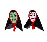TOYANDONA 2 Pezzi Maschera Per Il Viso Maschera Cosplay Halloween Raccapricciante Halloween Spaventoso Orrore Maschera Da Zombi Maschera Per Il Diavolo Plastica Colore Casuale