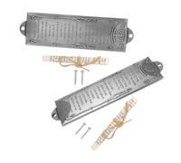 TOYANDONA 2 Pezzi Mezuzah in Lega Vintage con Pergamena Sacra Decorazione Porta Ingresso Resistente per Celebrazioni Religiose Ebraiche e Benedizione Casa