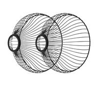 TOYANDONA 2 Pezzi Paralume a Gabbia Geometrica in Ferro per Lampade a Sospensione