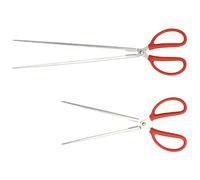 TOYANDONA 2 pezzi Pinze Lunghe Straight per Pesca e Raccolta Rifiuti Esterni Presa Sicura per Anguille Granchi e Pesci Fangosi Multiuso per Pulizia Aree Verdi e Attività Outdoor