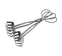 TOYANDONA 2 Pezzi Pinze Scissor Metalliche per Pinze Bbq Resistenti per Carbone e Castagne con Impugnatura Ergonomica per Barbecue Giardinaggio e Industriale