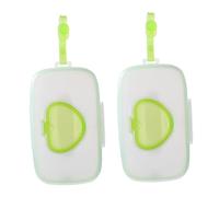 TOYANDONA 2 Pezzi Portatile per Salviette Umidificate Dispenser Ricaricabile con Sigillatura Custodia Compatta e per Viaggi e