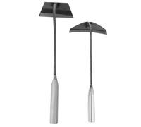 TOYANDONA 2 Pezzi Portatile Piccola Da Giardinaggio Mini Zappe Da Diserbo Scopo Agricoltura Strumento Scavare Lavorazione Del Terreno Portatile Da Giardino