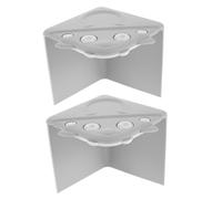TOYANDONA 2 Pezzi Protezione Angolare Triangolare in Silicone Autoadesiva per Finestre in Legno e Plastica, Ammortizzante e Resistente a Invecchiamento e Deformazione, la Sicurezza Domestica