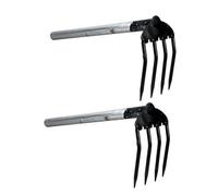 TOYANDONA 2 Pezzi Rake per Denti Attrezzo da Coltivazione per Scavare Arachidi Ergonomico Leggero e Facile da Usare Colore Casuale
